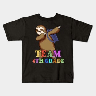 Sloth Hello 4th Grade Teachers Kids Back to school Gifts Kids T-Shirt